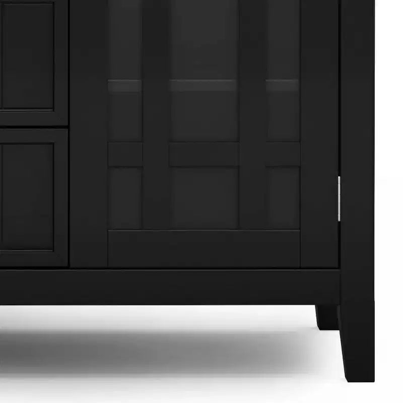 Meuble TV haut WyndenHall Freemont pour téléviseurs jusqu'à 60 po : armoires de rangement, tablettes réglables, gestion des câbles