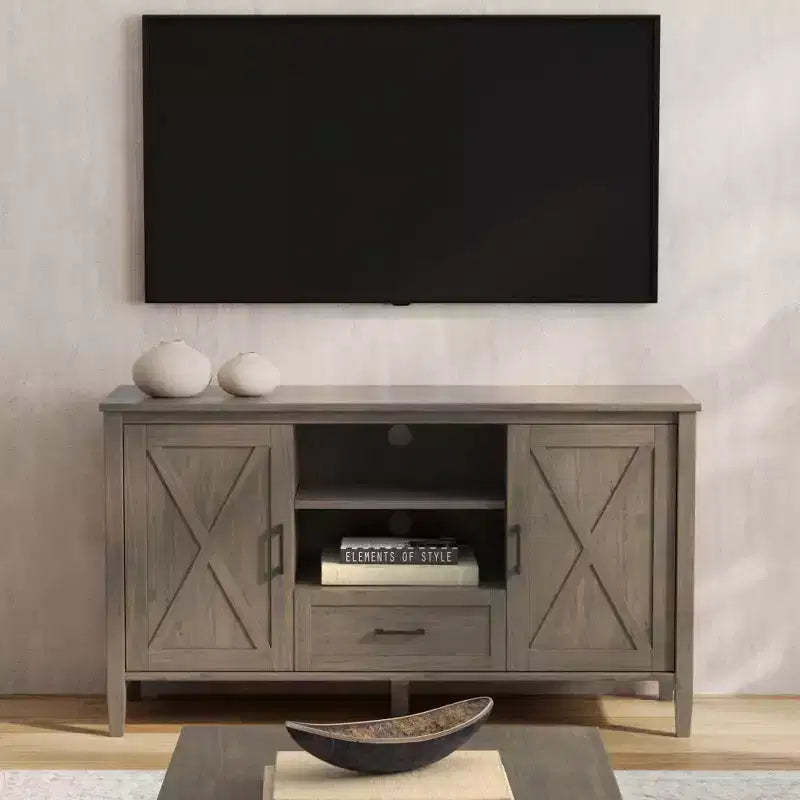Meuble TV moyen WyndenHall Cantina pour téléviseurs jusqu'à 60 po, marron fumé