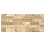 Banc d'entrée industriel en bois massif WyndenHall 40" de large avec porte-manteau naturel