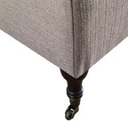 Banc de rangement capitonné Collette Lin - Adore Decor : Ottoman chic, Sièges rembourrés, Couvercle à charnière