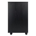 Armoire 5 tiroirs Halifax avec roulettes noire - Winsome