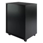 Armoire 5 tiroirs Halifax avec roulettes noire - Winsome