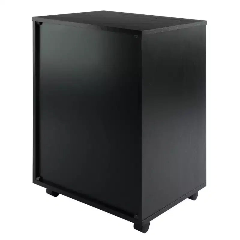 Armoire 5 tiroirs Halifax avec roulettes noire - Winsome