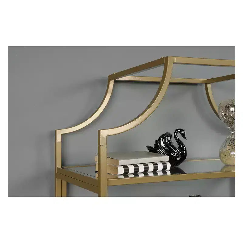 Étagère de luxe internationale 71 po Fini or satiné - Sauder
