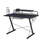 Bureau Gaming Multi-Fonction Carbone Noir - Techni Sport