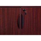 Meuble de rangement pour bureau Regency Legacy 72 po, couleur acajou : structure en bois, 4 portes, 4 étagères, support pour imprimante