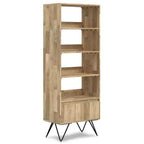 WyndenHall Bibliothèque haute Moreno 163 cm, naturelle