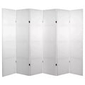 Do It Yourself Canvas Room Divider 6 Panel - Oriental Furniture: Freestanding Partition, No Assembly, Hardwood Frame