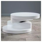 Table basse rotative ovale Osto Small : Rangement, finition brillante - Christopher Knight Home