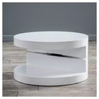 Table basse rotative ovale Osto Small : Rangement, finition brillante - Christopher Knight Home