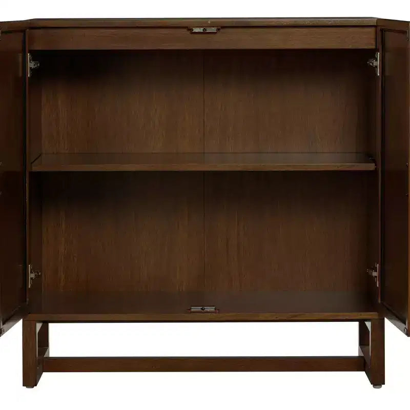 Nathan James Ensemble de 2 Consoles Paxton avec Portes Brun Foncé