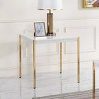 Table d'appoint Otrac Acme Furniture finition blanc/doré