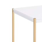 Table d'appoint Otrac Acme Furniture finition blanc/doré