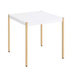 Table d'appoint Otrac Acme Furniture finition blanc/doré