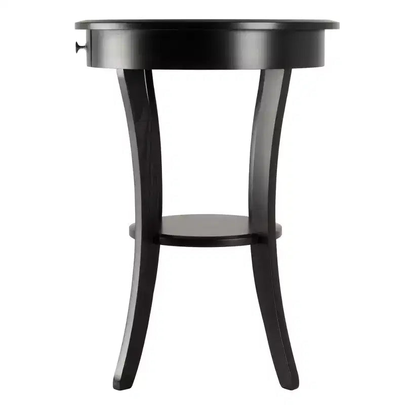 Table d'appoint ronde Sasha - Noire - Winsome
