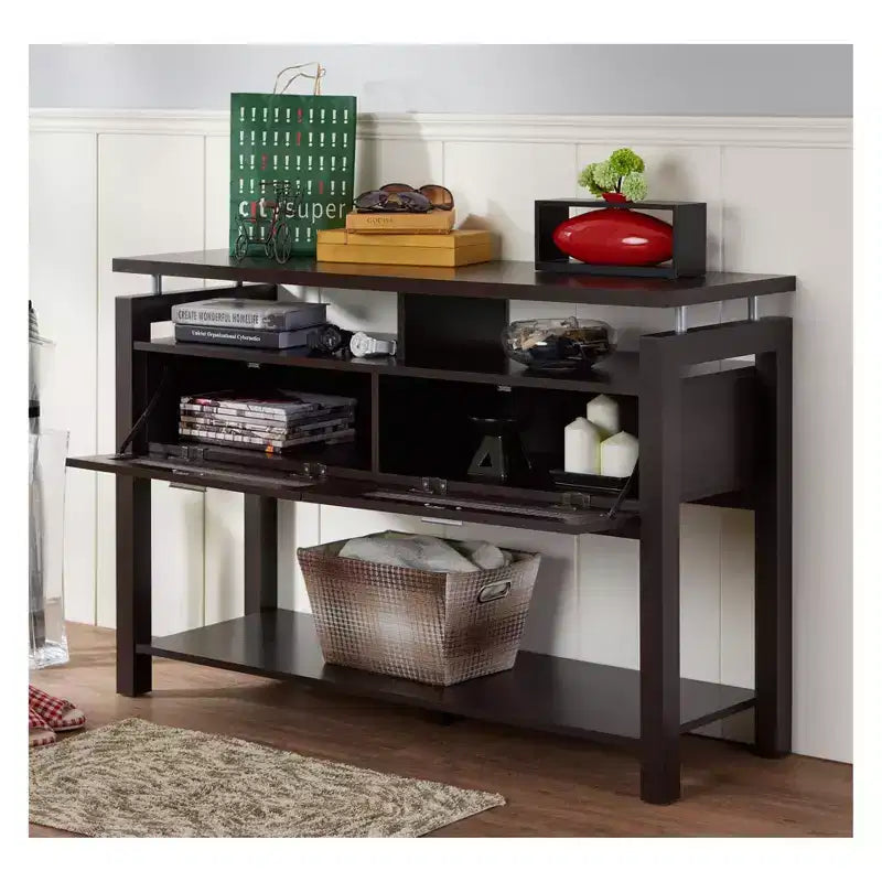Console Ambrose Espresso - HOMES: Inside + Out : Canapé moderne, Meubles de foyer et d'entrée avec rangement