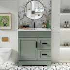 Meuble-lavabo de salle de bain Wavy Line 30/36/48 avec évier et robinet