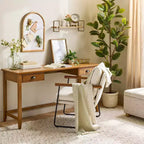 Bureau rectangulaire à 2 tiroirs - Chêne brun - Hearth & Hand™ avec Magnolia