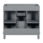 Meuble-lavabo de salle de bain moderne de 91 cm avec lavabo et armoire de toilette, 2 portes et 2 tiroirs