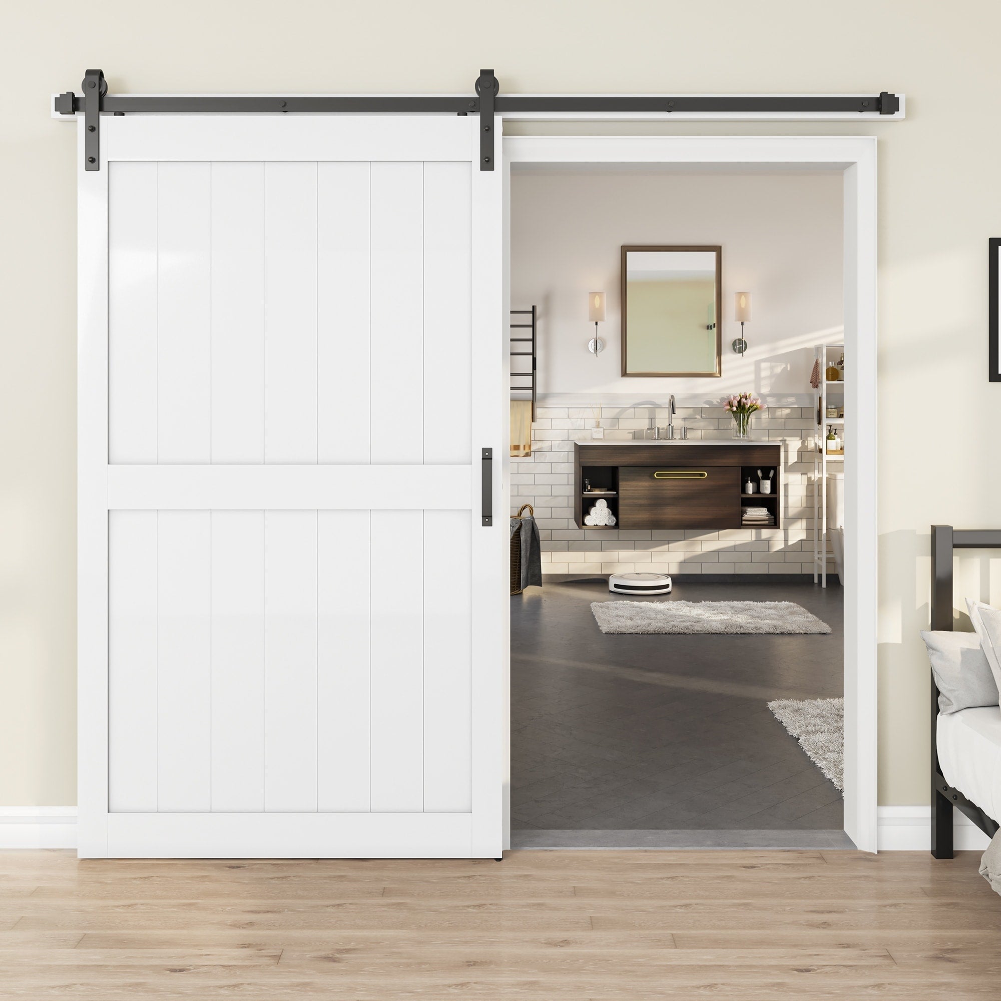 Portes de grange 48X84 avec quincaillerie