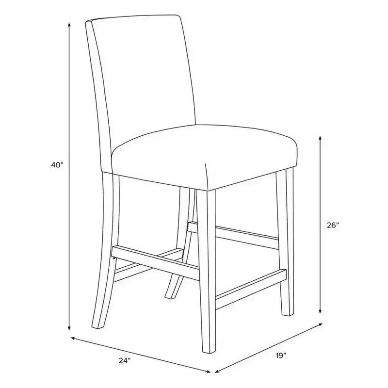 Tabouret de bar Skyline Furniture Parsons hauteur comptoir