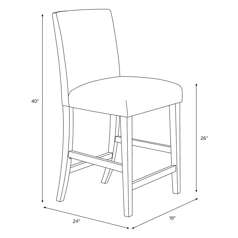Tabouret de bar Skyline Furniture Parsons hauteur comptoir