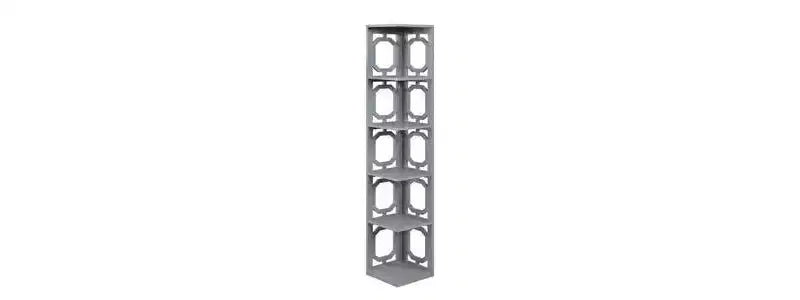 Étagère d'angle à 5 niveaux Omega 63,75 - Breighton Home