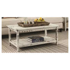 Table basse de chalet rustique 42 L au fini antique - Meubles Alaterre