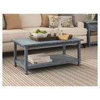 Table basse de chalet rustique 42 L au fini antique - Meubles Alaterre