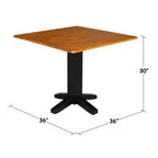 Table de salle à manger à double abattant Sanders Square 36 - International Concepts