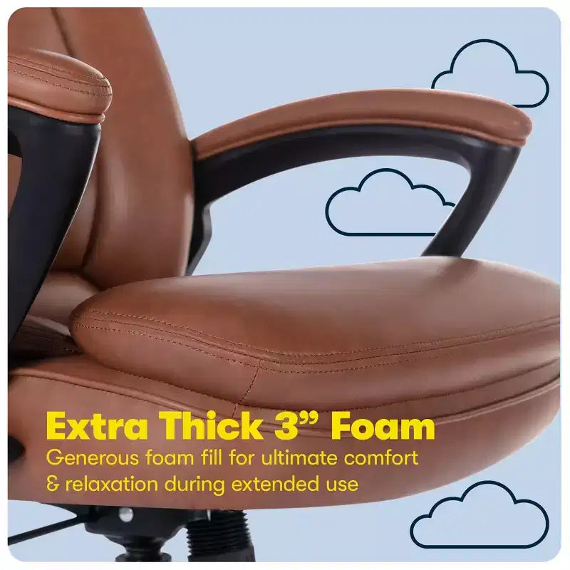 Fauteuil de bureau pour personnes de grande taille - Serta