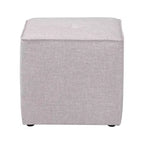 Corinne – Ottoman rembourré en tissu de style moderne et contemporain – Baxton Studio