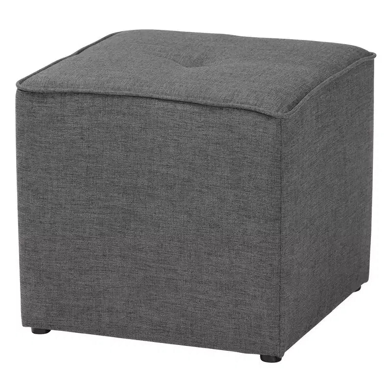Corinne – Ottoman rembourré en tissu de style moderne et contemporain – Baxton Studio