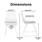 Lot de 2 chaises en métal Vivi - Adore Decor