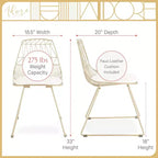 Lot de 2 chaises en métal Vivi - Adore Decor