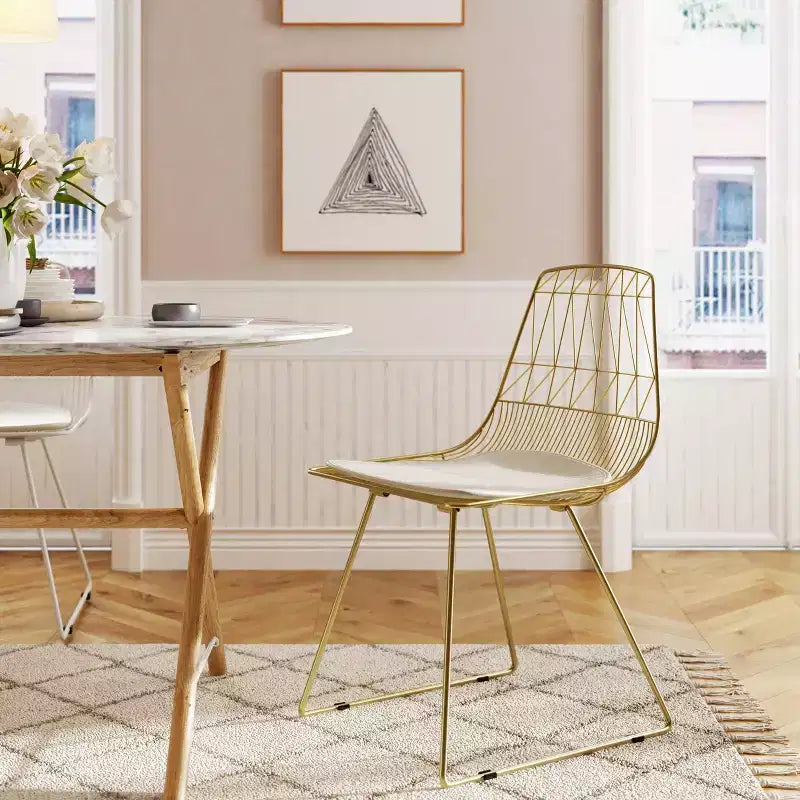 Set of 2 Vivi Metal Chair - Adore Decor