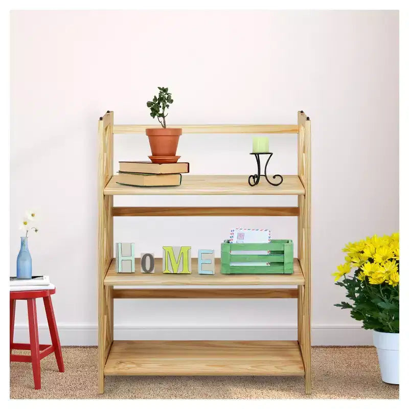 38 Bibliothèque pliante à 3 niveaux - Flora Home