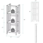 38 Étagère pliante à 3 niveaux - Flora Home