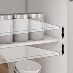 Buffet bahut 150 cm blanc laqué moderne contemporain du milieu du siècle