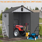 Abri de jardin en résine toutes saisons avec plancher, 1,8 m x 1,2 m/1,8 m x 2,4 m/2,4 m x 1,8 m/2,4 m x 3 m, Spire Tool Shed