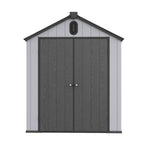 Abri de jardin en résine toutes saisons avec plancher, 1,8 m x 1,2 m/1,8 m x 2,4 m/2,4 m x 1,8 m/2,4 m x 3 m, Spire Tool Shed
