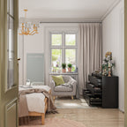 Commode à 9 tiroirs de 63 W, commode d'appoint pour salon, chambre à coucher