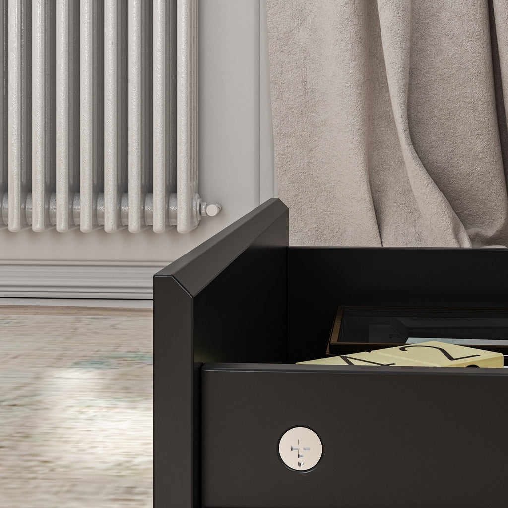 Commode à 9 tiroirs de 63 W, commode d'appoint pour salon, chambre à coucher