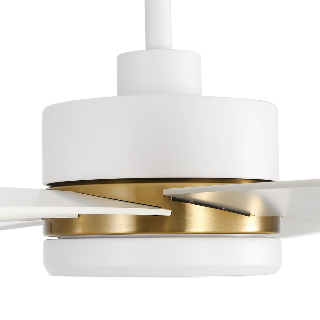 Ventilateur de plafond de 65 pouces à 8 pales noires avec lumière LED et télécommande