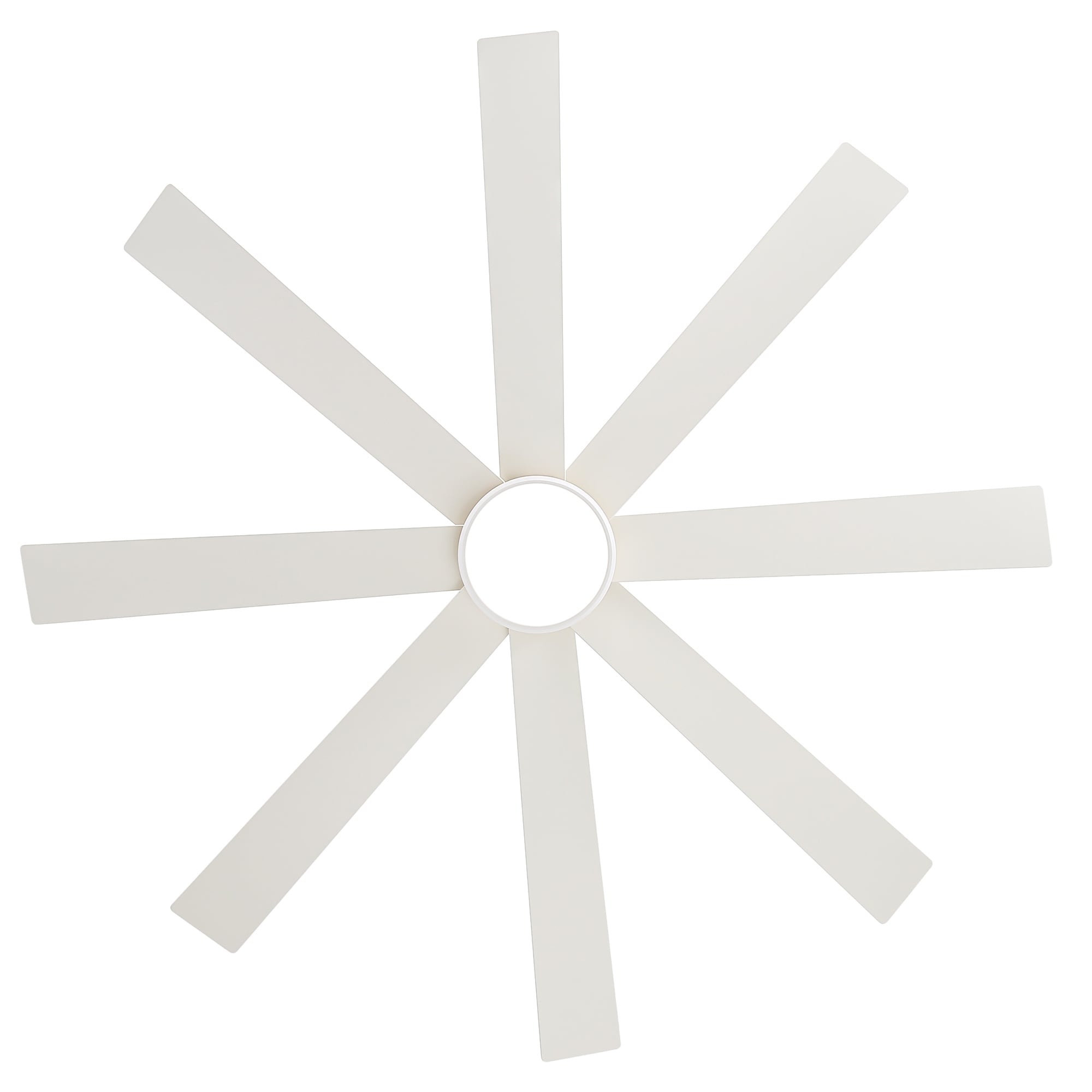 Ventilateur de plafond de 65 pouces à 8 pales noires avec lumière LED et télécommande