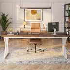 Bureau de direction de 70,8 pouces, grande station de travail de bureau d'ordinateur