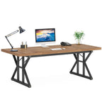 Bureau de direction de 70,8 pouces, grande station de travail de bureau d'ordinateur