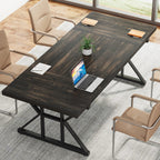 Bureau de direction de 70,8 pouces, grande station de travail de bureau d'ordinateur