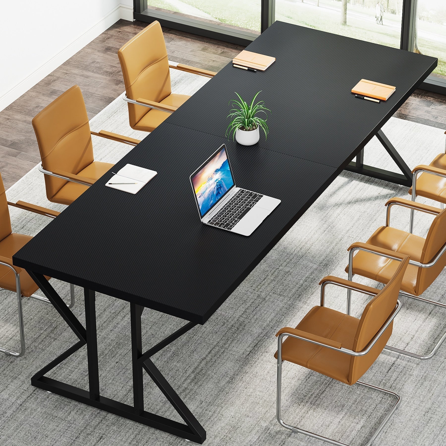 Bureau de direction de 70,8 pouces, grande station de travail de bureau d'ordinateur