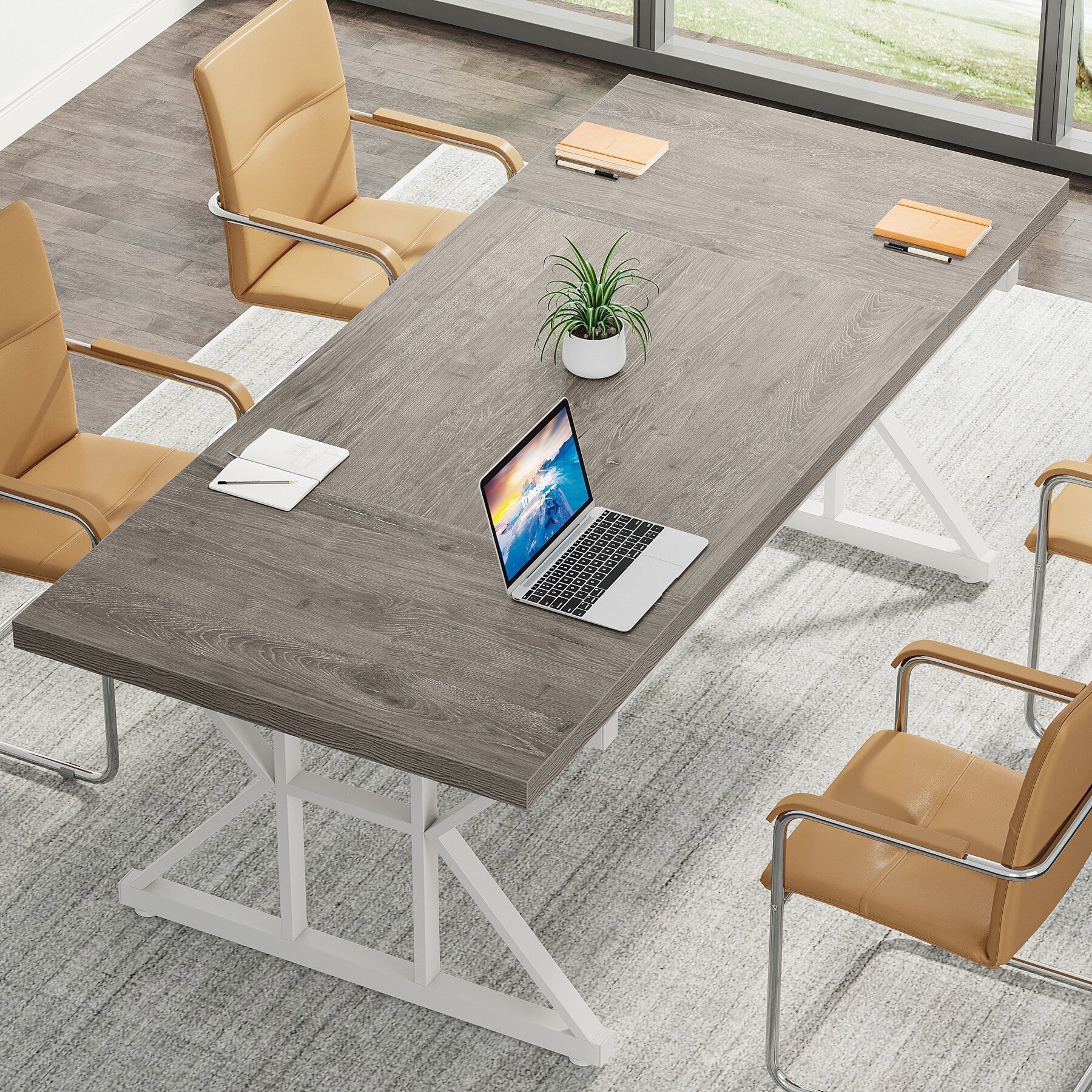 Bureau de direction de 70,8 pouces, grande station de travail de bureau d'ordinateur